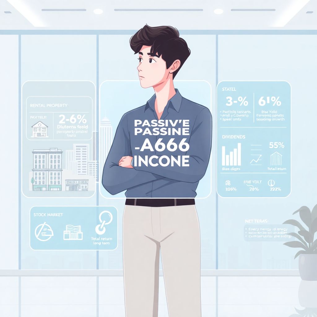 Стратегии пассивного дохода: сравнение аренды, дивидендов, купонов и роялти